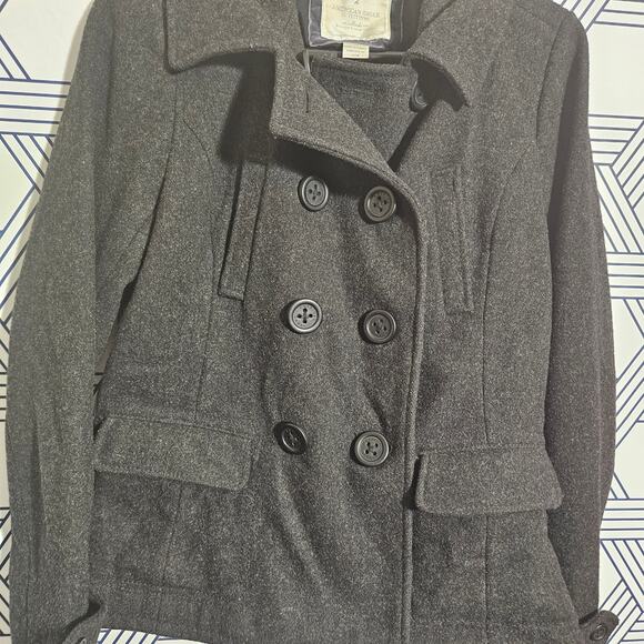 American Eagle Wool Pea Poat Size Medium - Picture 3 of 6